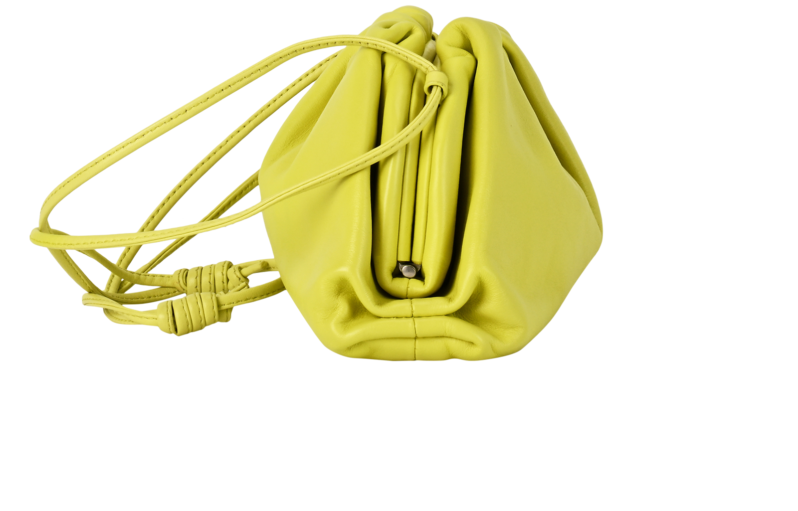 Small Pouch, &pound;650, Handbags, Green, Leather, Side view